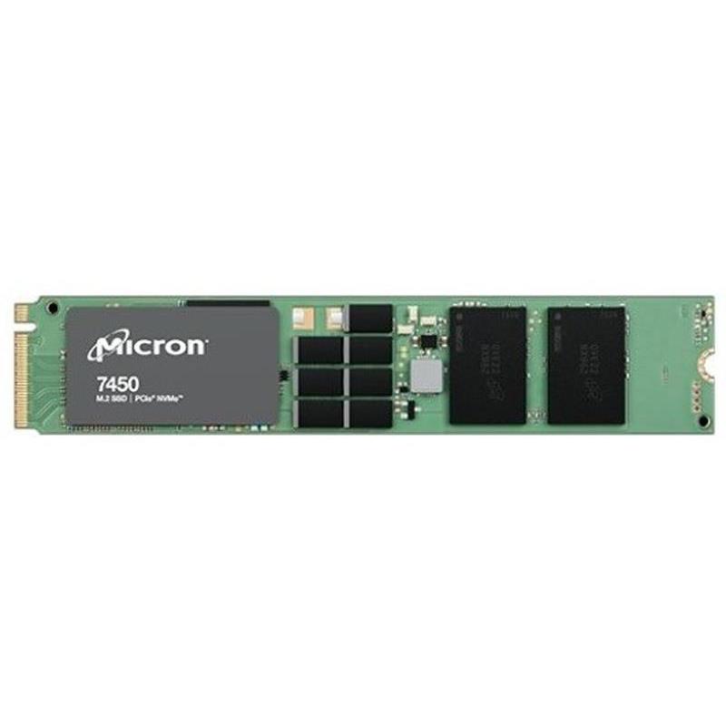 Micron MTFDKBG3T8TFR-1BC1ZABYY 3.84TB NVMe Solid-State Drive PCIe Gen4 M.2 22x110mm Non-SED TLC NAND 1DWPD - 7450 PRO Series