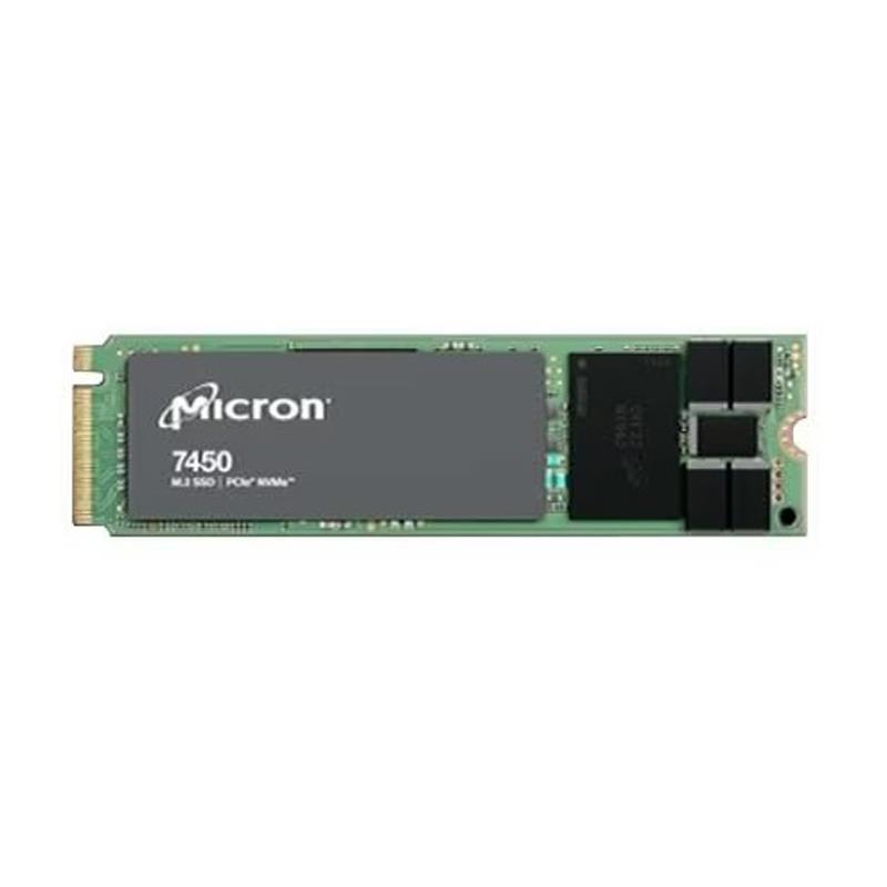 Micron MTFDKBA480TFR-1BC1ZABYY Hard Drive 480GB SSD NVMe PCIe Gen4 M.2 Non-SED - 7450 PRO Series