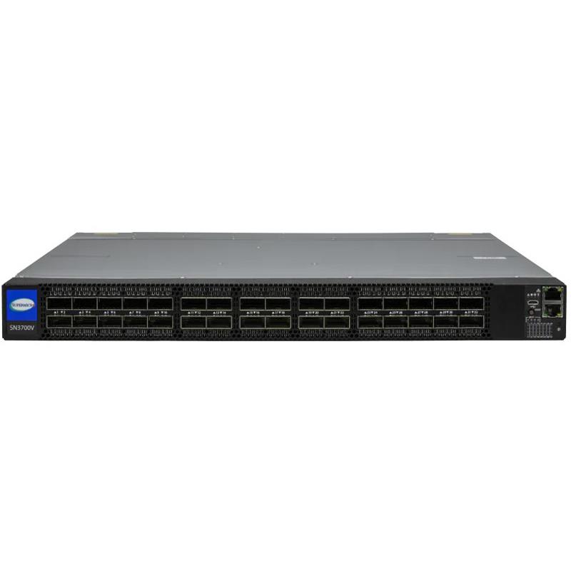 Supermicro SSE-SN3700-VS2FC 100G/200G Ethernet Switch Offers 32x QSFP56 ports Reverse Airflow (Back to Front)