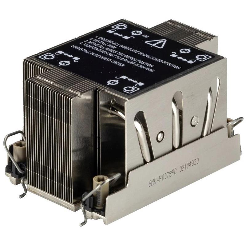 Supermicro SNK-P0078PC 2U Passive CPU Heatsink For X12 Generation Systems