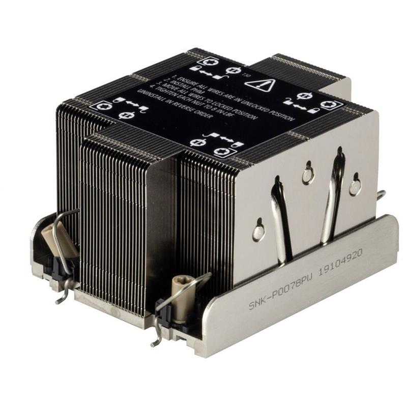 Supermicro SNK-P0078PW 2U Passive CPU Heatsink For X12 Generation Systems