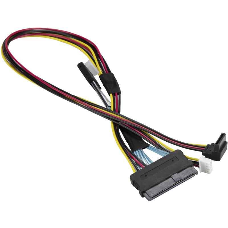 Supermicro CBL-SAST-0955 Internal Cable OCuLink with Power Connector for Storage 1.47ft (45CM)