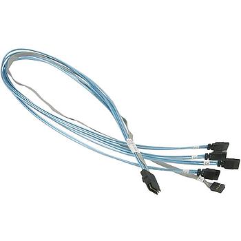 Supermicro CBL-0237L MiniSAS Breakout Cable 2.29ft (70CM)