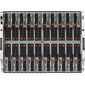 Supermicro SBE-820H2-630 8U SuperBlade Enclosure House Up To 20 Half-height 2-Socket Blade Servers Equipped With 6 3000W Titanium Power Supplies