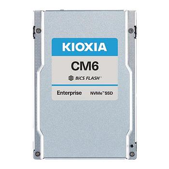 Kioxia HDS-TUN-KCM6DRUL7T68 Hard Drive 7.68TB NVMe PCIe x4 Lanes Generation 4.0 2.5-inch 15mm BiCS FLASH TLC 1DWPD SED Dual-port CM6-R Series