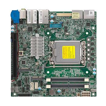 Supermicro X13SAV-D5LVDS Motherboard Mini-ITX Single Socket V0 Intel Core i9/Core i7/Core i5/Core i3 14th/13th/ 12th Generation Processor