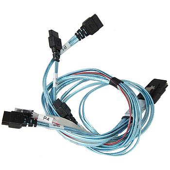 Supermicro CBL-0188L 25.2in iPassto 4 SATA Cables