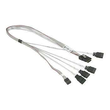 Supermicro CBL-0097L-03 Cable MiniSAS to 4x SATA 51/51cm Internal SAS to SATA Cable, Copper