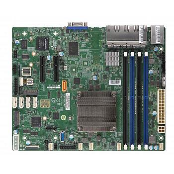 Supermicro A2SDV-8C-LN8F Motherboard Intel Atom processor C3758 8-Core, SoC, up to 256GB Reg ECC DDR4-2400Mhz in 4 memory slots, 8 1GbE, 5-port SATA3