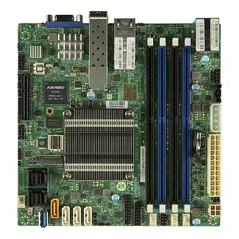 Supermicro A2SDI-H-TP4F-O Motherboard Intel Atom Processor C3958, 1 x VGA port SOC Controller, Quad LAN with Intel C3000 SoC, 2 10GBaseT
