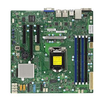 Supermicro X11SSL Motherboard Micro-ATX Single Socket LGA-1151 (Socket H4) Intel Xeon E3-1200 v6/v5 - Intel Celeron/Pentium and Intel Core i3 Series 7th/6th Generation Processor
