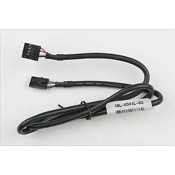 Supermicro CBL-0341L-02 Internal Cable For LCD,DVD Connector: 10-pin to 4-pin, 70cm, 24/26AWG - RoHS and REACH compliant