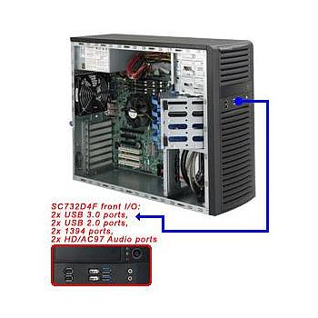 Supermicro CSE-732D4F-903B Mid-Tower Chassis w/ 900W Power Supply