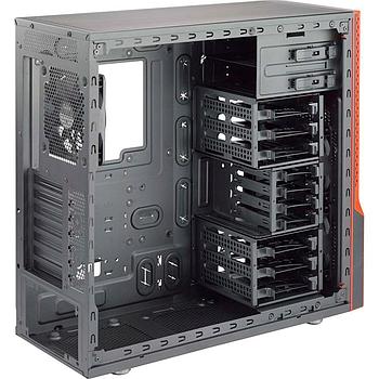 Supermicro CSE-GS5B-000R Mid-Tower Chassis NO Power Supply - Supports Intel/AMD motherboard up to 12in x 10in ATX