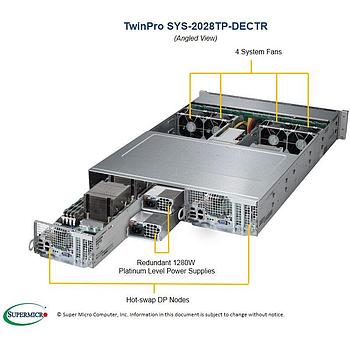 Supermicro SYS-2028TP-DECTR Twin Barebone Dual CPU, 2-Node