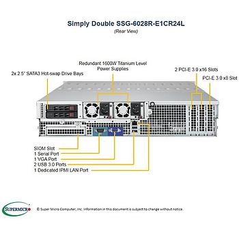 Supermicro SSG-6028R-E1CR24L 2U Storage Barebone Dual Processor