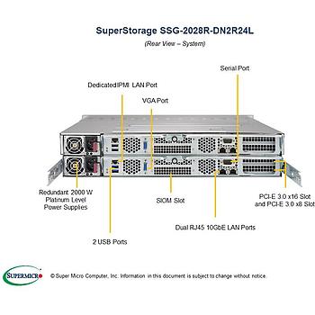 Supermicro SSG-2028R-DN2R24L 2U Storage Barebone Dual Processor