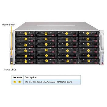 Supermicro SSG-6049P-E1CR36H 4U Storage Barebone Dual Processor