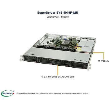 Supermicro SYS-5019P-MR 1U Barebone Single Intel Processor