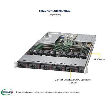 Supermicro SYS-1028U-TR4+ 1U Barebone Dual Intel Processor