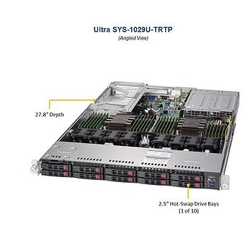 Supermicro SYS-1029U-TRTP 1U Barebone Dual Intel Processor
