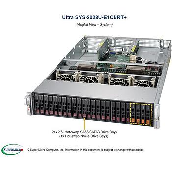 Supermicro SYS-2028U-E1CNRT+ 2U Barebone Dual Intel Processor