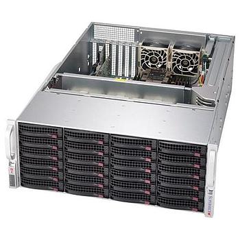 Supermicro SSG-640P-E1CR24H Storage DP 4U Barebone Dual 3rd Gen Intel Xeon Scalable processors Up to 4TB RDIMM/LRDIMM/Intel DCPMM SATA3, SAS3, M.2 NVMe Dual 10GbE