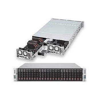 Supermicro SYS-2027TR-D70RF+ 2UTwin+ 2U Barebone 2-Node Dual Intel Xeon E5-2600 v2 Processors Up to 1TB LRDIMM SATA3, SATA2, SAS3 2 Gigabit Ethernet