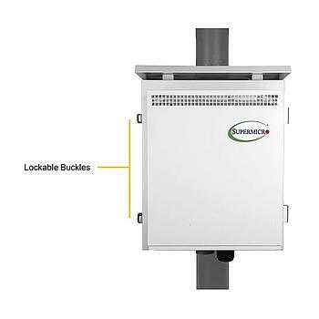 Supermicro SYS-E403-9D-16C-IP Outdoor Edge System Pole-Mounted IP65 Server Embedded Intel Xeon D-2183IT Processor