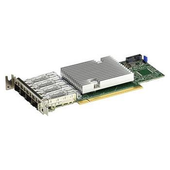 Supermicro AOC-S25GC-i4S Network Adapter 4-Port SFP28 25Gbps PCIe Gen 4 Standard Low Profile