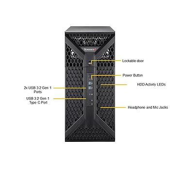 Supermicro SYS-531A-IL UP Workstation Mid-Tower Single Intel Core Processors 14th/13th/12th Generation